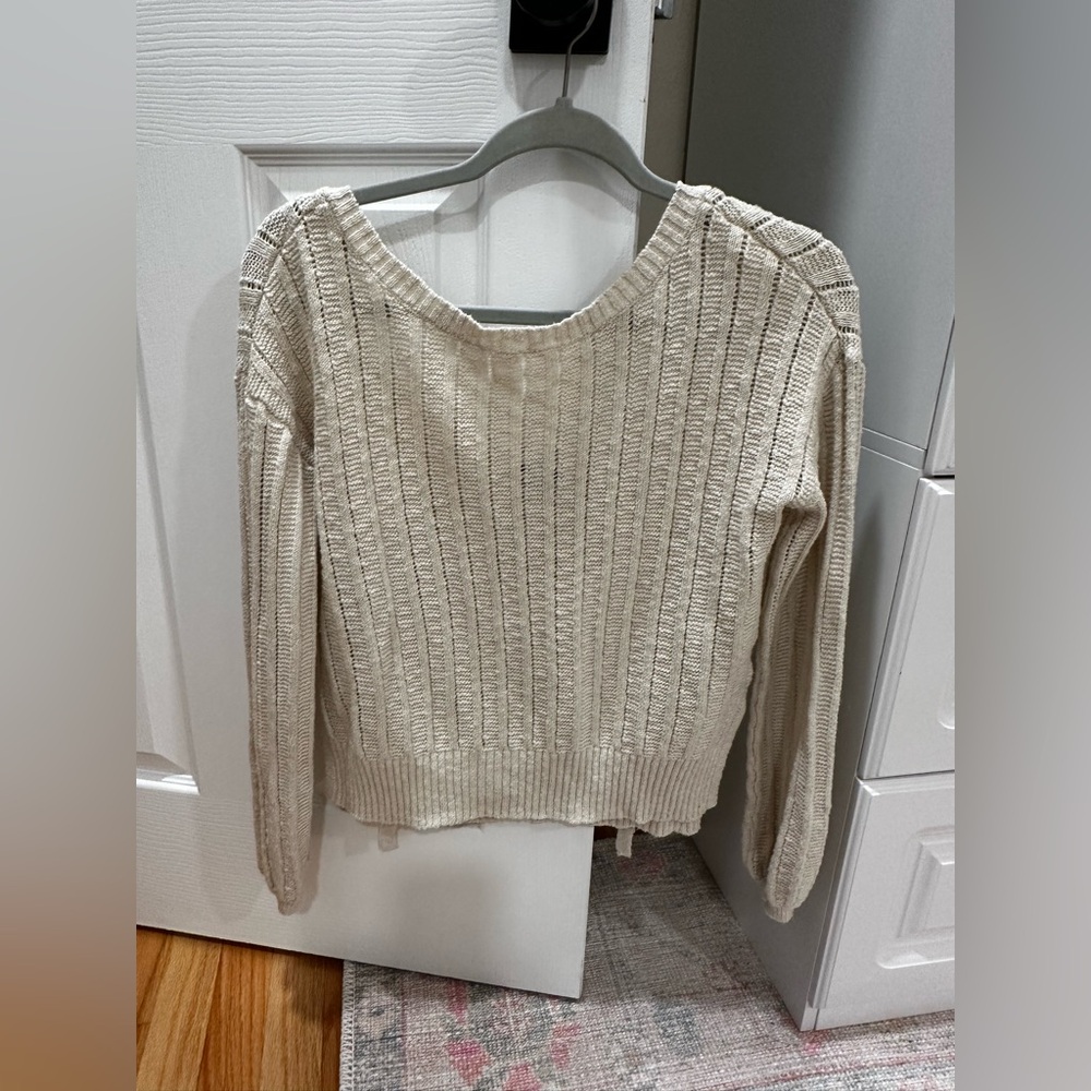 American Eagle Tie-Back Sweater